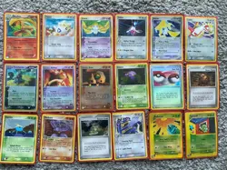 Vintage Pokemon Card Lot 36 Holos Rare Collection w/ Base Set Alakazam - Image 2
