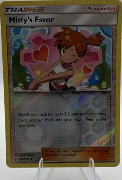 Misty's Favor 202/236 SM Unified Minds Full Art Holo Ultra Rare 2019 English - Image 1