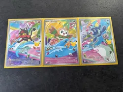 Pokemon TCG First Partner Series 1 Gen 7 Starters NM Condition - Image 1