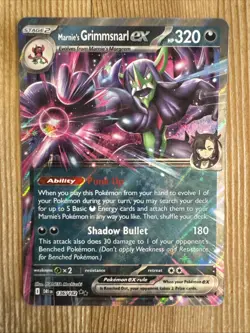 Marnie's Grimmsnarl ex 136/182 Double Rare Pokemon TCG Destined Rivals NM - Image 1