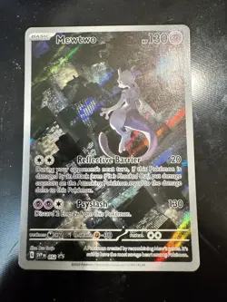 Mewtwo #52 Illustration Holo Promo 130HP Pokemon Full Art - Image 1