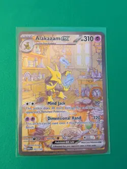 Pokemon TCG Alakazam ex 201/165 Sv: Scarlet & Violet 151 Holo - Image 1