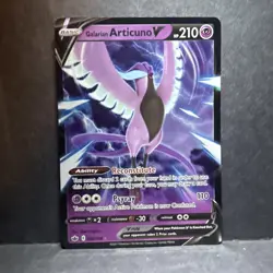 2021 Pokemon Chilling Reign Galarian Articuno V #058/198 Ultra Rare Holo - Image 1