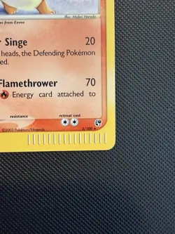 2003 Pokemon EX Sandstorm Flareon Holo #5/100 - Image 5