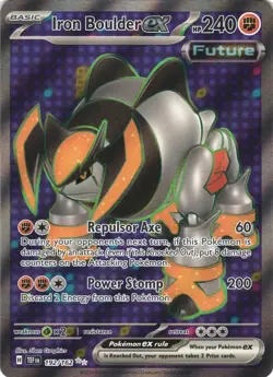 IRON BOULDER EX 192/162 ULTRA RARE TEMPORAL FORCES POKEMON NEAR MINT - Image 2