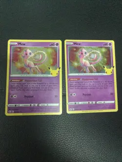 2021 Pokemon Celebrations 25th Anniversary 011/025 Mew HOLO Rare M/NM 2 card - Image 1