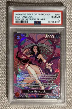 2026 ONE PIECE ADVENTURE ON KAMI'S ISLAND SPECIAL ALT ART BOA HANCOCK PSA 10 - Image 1