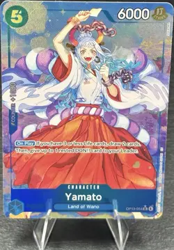 One Piece CCG Yamato OP13-054 Carrying On His Will Alt Art Foil SR 6000 - Image 1