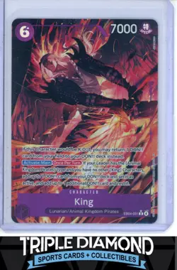 One Piece The Azure Sea's Seven EB04-031 King Rare Alt Art Alternate Art AB478 - Image 1