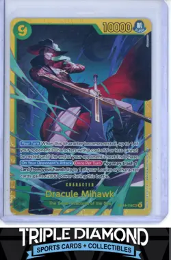 One Piece The Azure Sea's Seven OP14-119 Dracule Mihawk Secret Rare SEC AB458 - Image 1