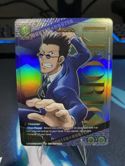 Union Arena Leorio Rare Battle Participation Promo (Gold) HunterxHunter English - Image 2