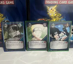 Naruto CCG Bandai Mission Lot of 3 Cards Worst for Last Leaf Headband - Image 1
