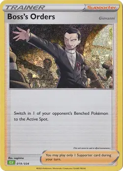 Boss's Orders (CLV) - 019/034 - Classic Collection - Holo NM Trading Card Game C - Image 1