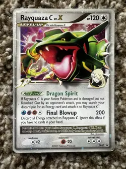 Pokemon Rayquaza C LV.X DP47 Diamond and Pearl Promo Holo Card - Image 1
