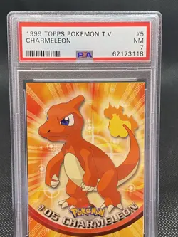 PSA 7 1999 Topps TV Charmeleon #5 Pokemon Card* - Image 1