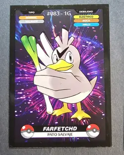 FARFETCH'D - POKEMON KANTO CREALASER RARE TCG CARD - Image 1