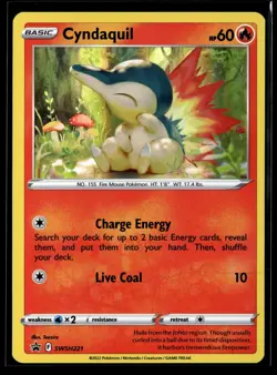 Cyndaquil SWSH221 Holo SWSH: Sword & Shield Promo Cards NM - Image 1