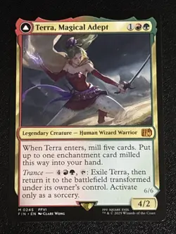 MTG Final Fantasy Terra, Magical Adept 0245 NM Mythic - Image 1