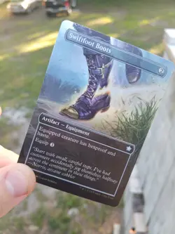 Swiftfoot Boots (Borderless) Foundations MTG Foil Near Mint - Image 1