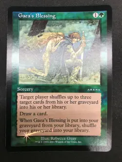 Magic the Gathering MTG Gaea's Blessing Green Arena Promo Foil - Image 2