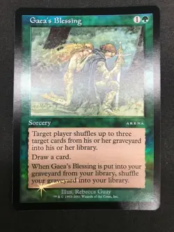 Magic the Gathering MTG Gaea's Blessing Green Arena Promo Foil - Image 3