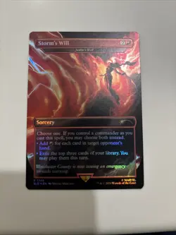 Storm's Will - Jeska's Will (1744) - MTG FOIL - Secret Lair Drop Marvel SLD - NM - Image 1