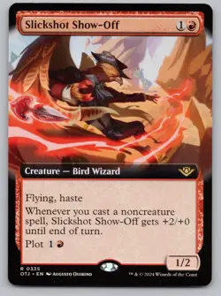 Slickshot Show-Off (Extended Art) 335 Outlaws of Thunder Junction MTG NM - Image 1