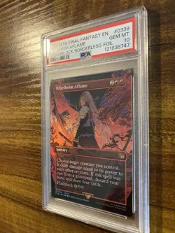 MTG✨NIBELHEIM AFLAME Woodblock Borderless FOIL✨FIN Final Fantasy PSA 10 MYTHIC - Image 4