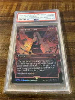 MTG✨NIBELHEIM AFLAME Woodblock Borderless FOIL✨FIN Final Fantasy PSA 10 MYTHIC - Image 5
