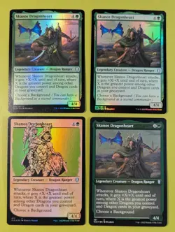 FOIL Skanos Dragonheart x4 Commander Legends: Battle for Baldurs Gate 4x MTG - Image 1