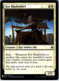 Kor Bladewhirl - 34 - The List Reprints - Magic MTG - NM - B3G1 - Image 1