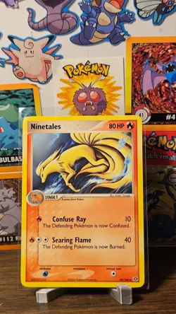 POKEMON NINETALES 38/106 UNCOMMON EX EMERALD LIGHTLY PLAYED - Image 1