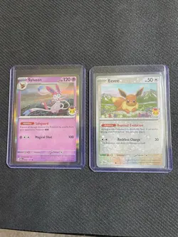 Pokemon Day 2025 Sylveon Holo 040/131 & Eevee Reverse Holo 074/131 - Image 1