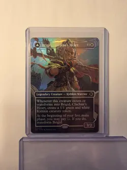 MTG FOIL Brigid, Clachan's Heart // Brigid, Doun's Mind Borderless - Lorwyn - Image 1