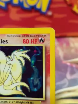 Pokemon TCG Ninetales Base Set Holo Unlimited Rare Card 12/102 WOTC ModeratePlay - Image 4