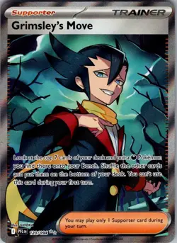 Grimsley's Move Phantasmal Flames 120/094 Ultra Rare Holo Pokemon Near Mint - Image 1