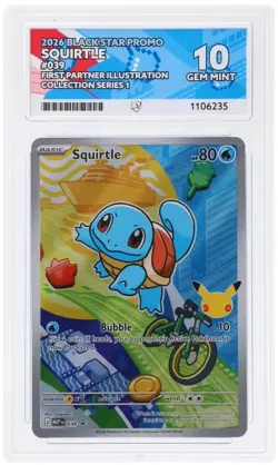 2 x Pokemon Squirtle MEP 039 ACE 10 Gem Mint First Partner Illustration - Image 3