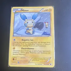 Pokemon TCG Minun Dark Explorers Common Regular 40/108 60 HP English Basic - Image 1