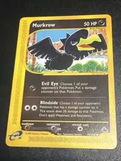 Vintage Pokemon TCG Murkrow Skyridge e-reader 79/144 VLP - Image 1