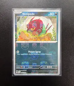 Venipede (Master Ball Pattern) 054/086 Common Black Bolt Pokemon Near Mint - Image 1