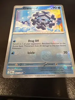 Pokemon TCG Cryogonal (Master Ball Pattern) 027/086 SV: Black Bolt Near Mint - Image 2