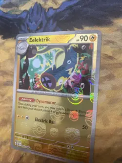 Pokemon TCG Eelektrik Master Ball Pattern 031/086 Black Bolt Holo Unc NM - Image 3