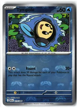 Tympole ⭐ 019/086 Holo Master Ball Pattern Black Bolt 2025 Pokemon NM - Image 1