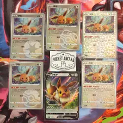 Eevee Pokemon Gem Pack Vol. 2 - EX, Masterball, Pokeball, Energy, Radial, Stars - Image 1