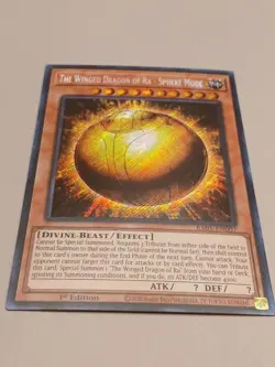 THE WINGED DRAGON OF RA - SPHERE MODE 1ST EDITION SECRET RARE RA01-EN007 YUGIOH! - Image 1