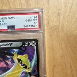 Pokemon Aegislash V 126/185 Vivid Voltage Ultra Rare Holo English PSA 10 - Image 4