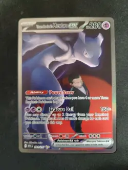 Pokemon Team Rocket's Mewtwo ex 281/217 Ascended Heroes Mint PSA 10 Potential! - Image 1