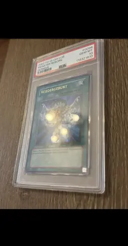 2002 Yu-Gi-Oh! WIEDERGEBURT Unlimited Ultra Rare LOB-G096 German PSA 10 POP 1 - Image 2