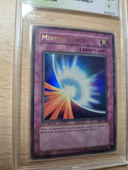 Yugioh Forza Riflessa 1ed Mirror Force MRD-138 Ultra Rare 1st NM-MT Graad 8 - Image 5