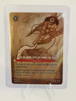 Disney Lorcana The Islands I Pulled From The Sea Enchanted Azurite Sea 216/204 - Image 1